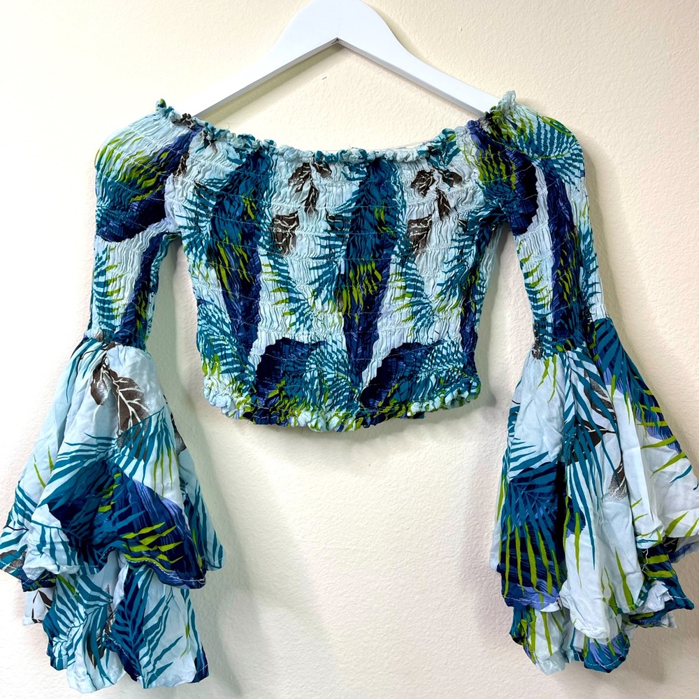 Off the shoulder crop top